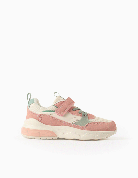 حذاء مضيء للمواليد البنات "Superlight Runner"، زهري/بيج