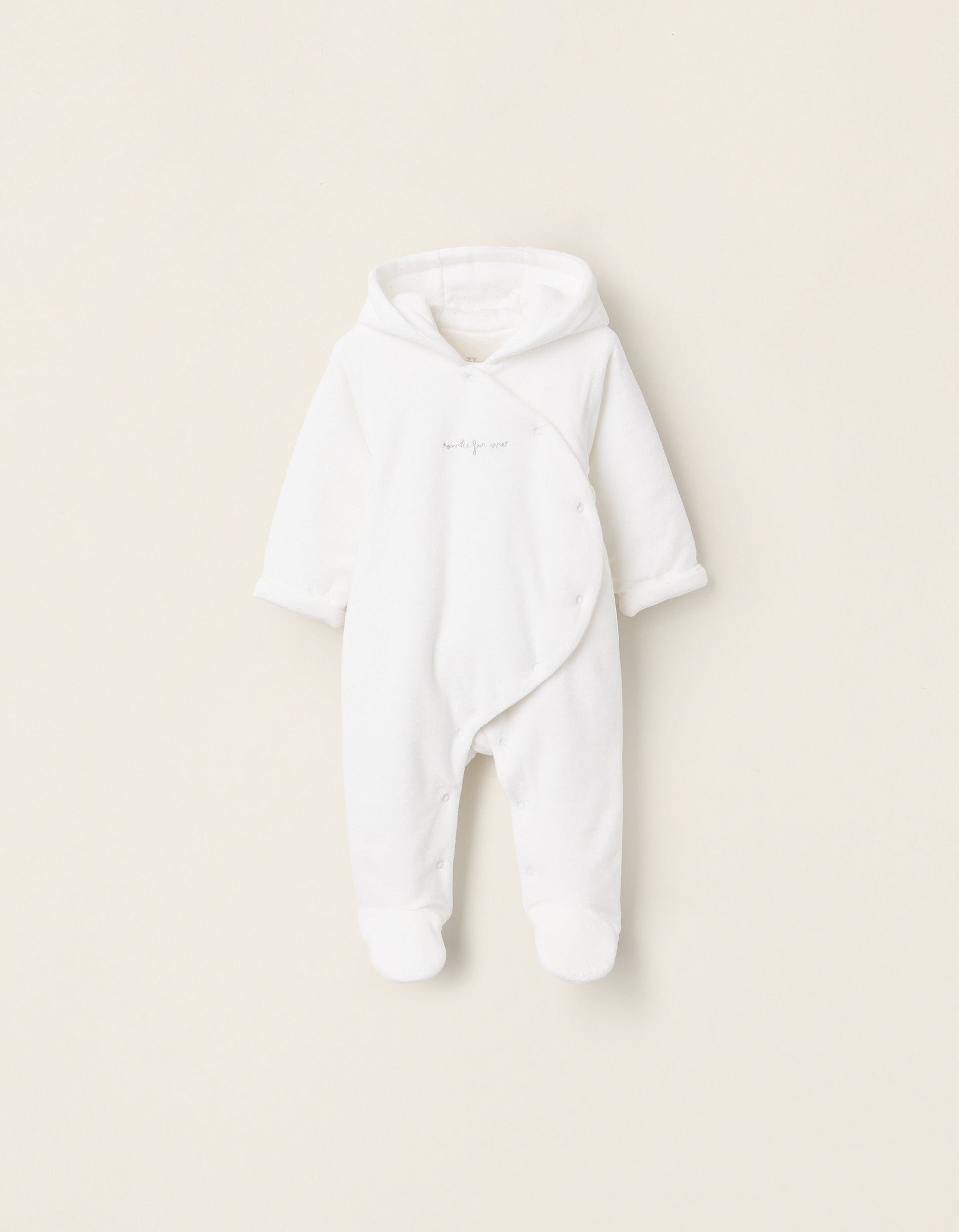 OVERALL VELVET, WHITE, 12/18M | Ziddy KSA