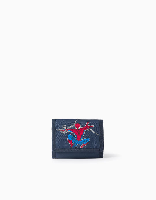 Wallet with Prints for Boys 'Spiderman', Dark Blue