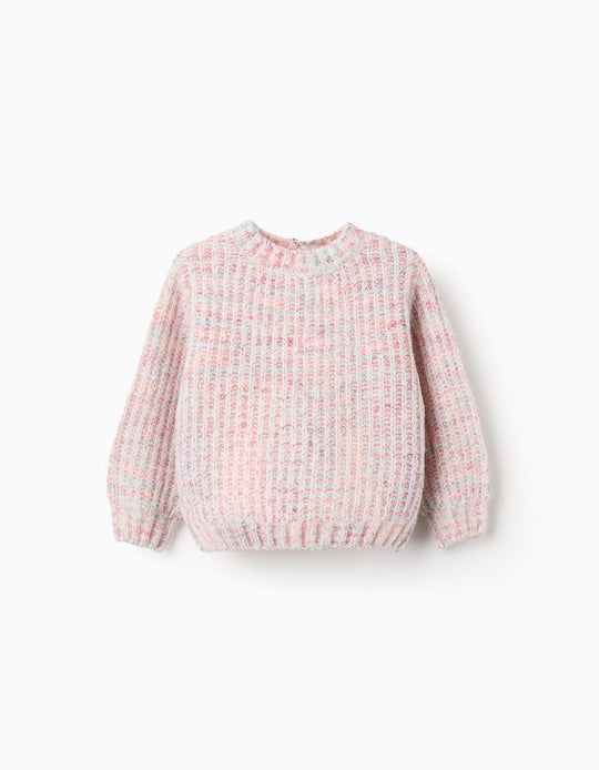 Thick Knit Jumper for Baby Girls, Multicolour