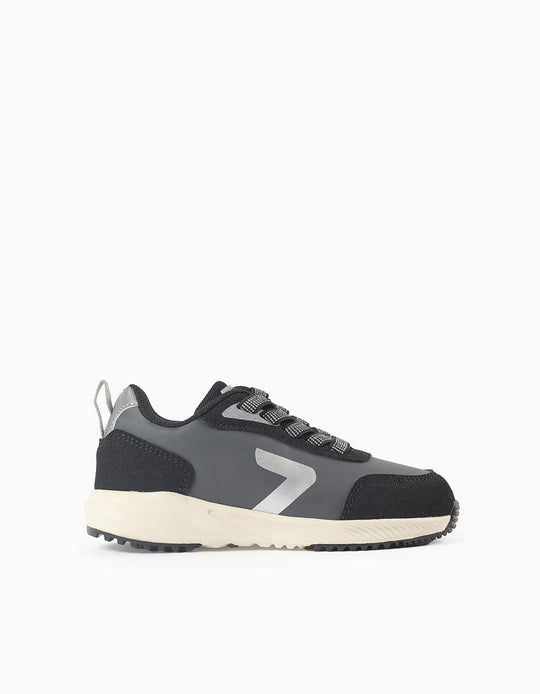 Reflective trainers 'ZY Superlight Runner' for boys, black