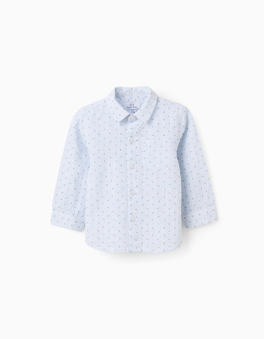 LS SHIRT AOP, LIGHT BLUE, 12/18M