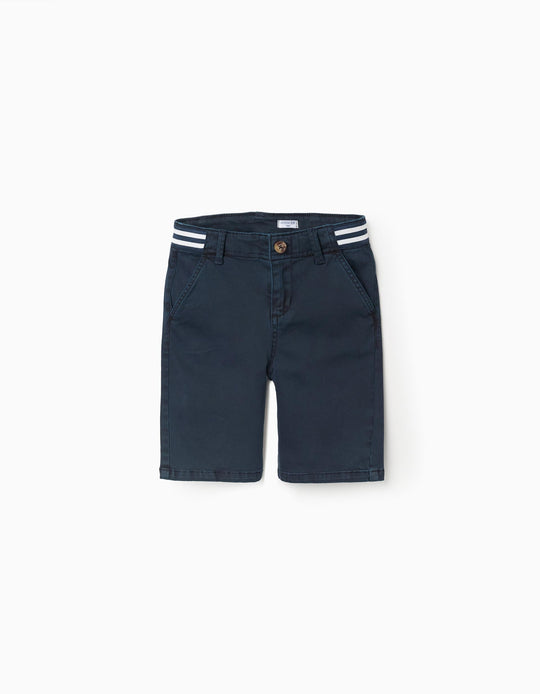 CHINO SHORTS TWILL  DARK BLUE