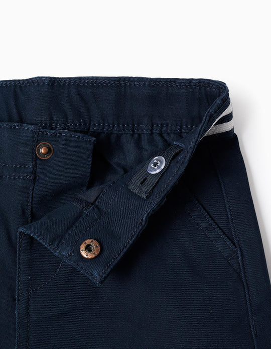 CHINO SHORTS TWILL  DARK BLUE