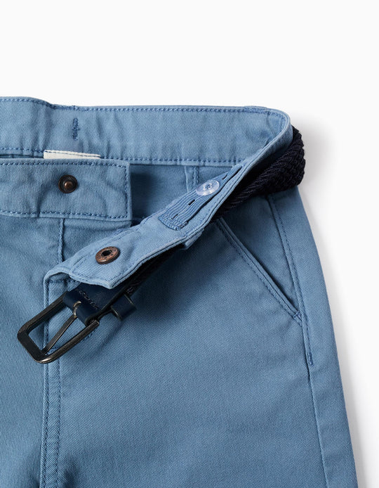 CHINO PANTS TWILL  BLUE