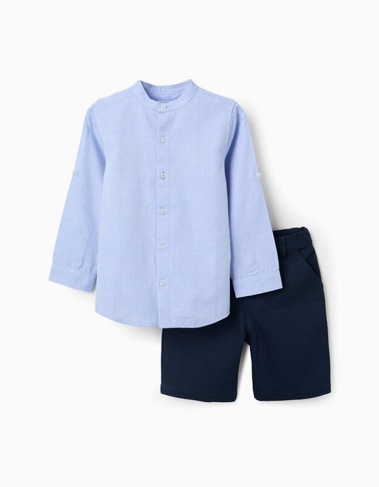 SET SHIRT SHORT  NIGHT BLUE