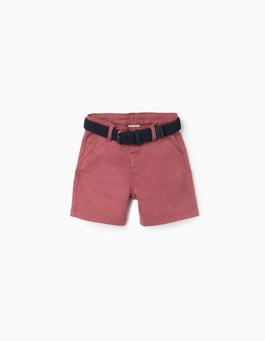 CHINO SHORTS TWILL, BROWN, SMS