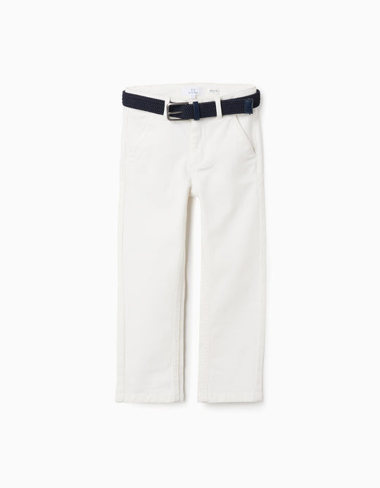 CHINO PANTS TWILL  WHITE