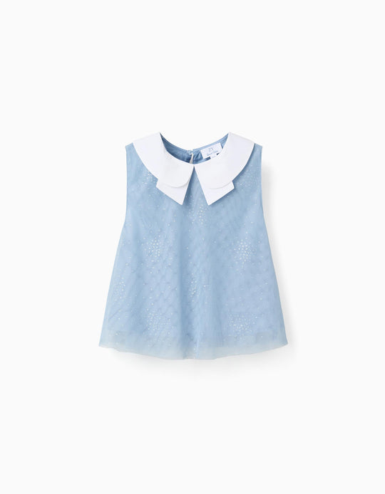 SS SHIRT MESH, LIGHT BLUE, 3/4