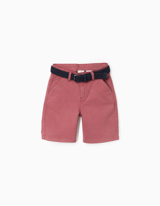 CHINO SHORTS TWILL For  BOY BROWN