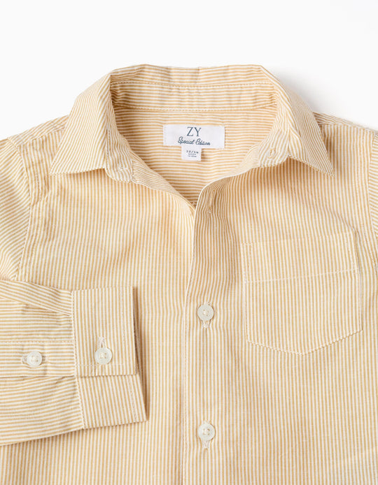 LS SHIRT COTTON  YELLOW