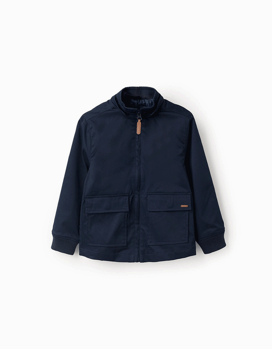 JACKET NYLON For  BOY NIGHT BLUE