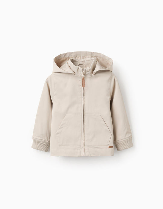 JACKET NYLON For BABY BOY LIGHT BEIGE