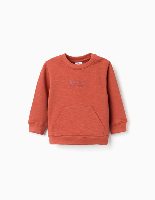 SWEATSHIRT FLEECE ORANGE