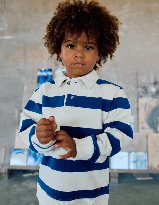 SWEAT FLEECE COTTON For  BOY DARK BLUE