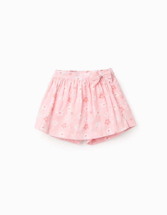 SHORT AOP SLUB For  GIRL LIGHT PINK