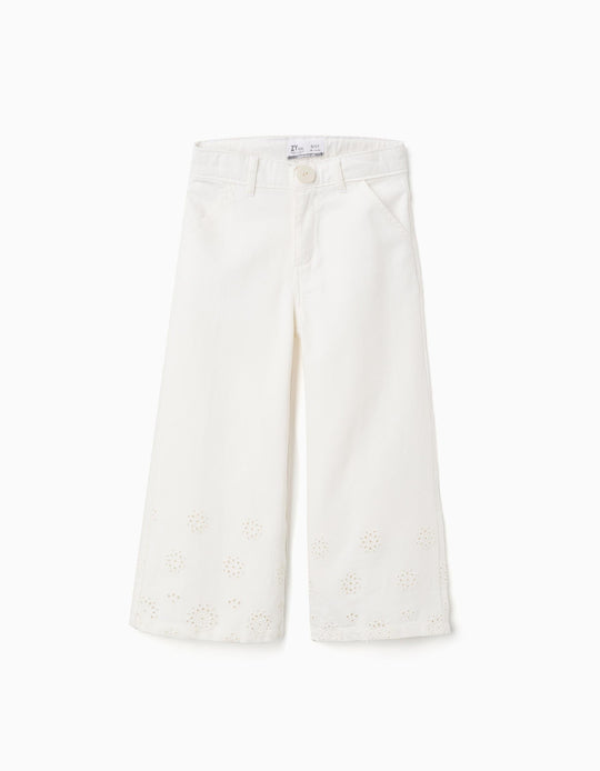 PANTS TWILL For  GIRL LIGHT BEIGE