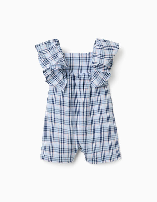 OVERALL CHECKS, DARK BLUE, SMS