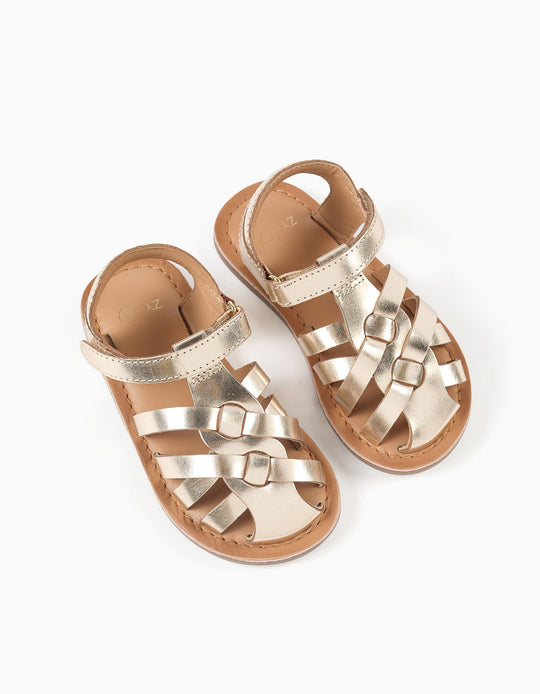 SANDAL LEATHER  GOLD