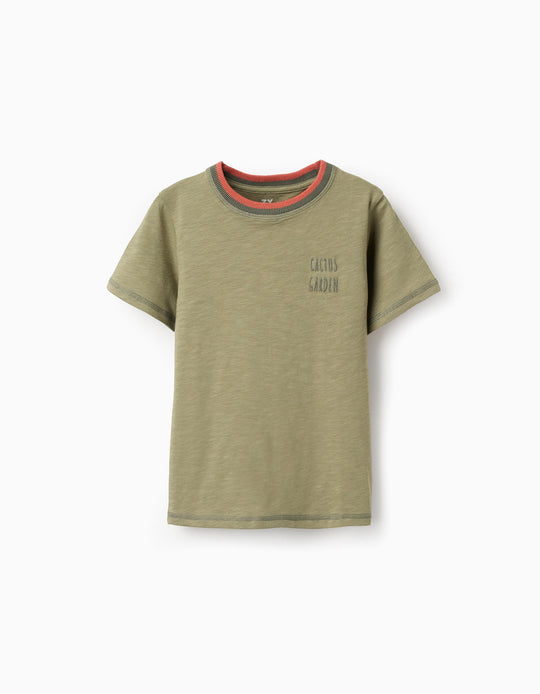 SS TSHIRT JERSEY, DARK GREEN, 8/9