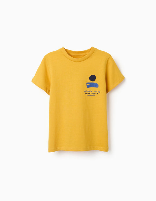 SS TSHIRT JERSEY For  BOY DARK YELLOW