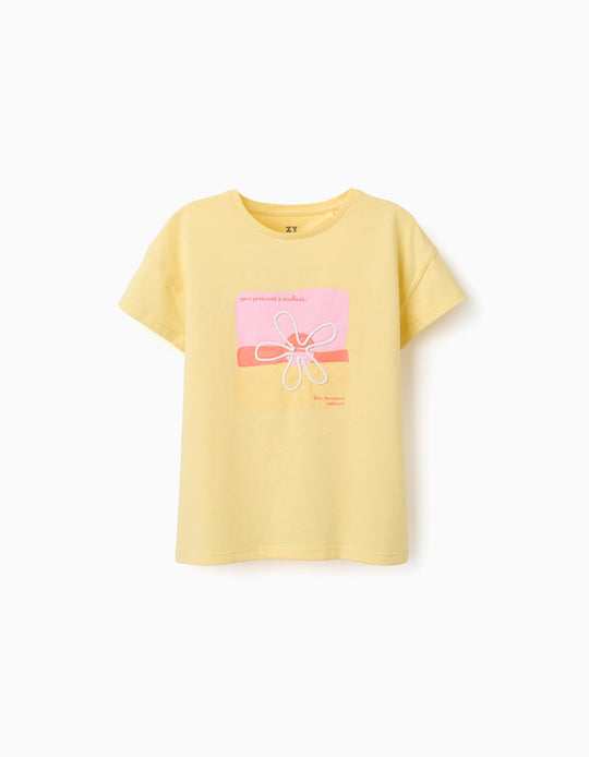 SS TSHIRT COTTON  LIGHT YELLOW