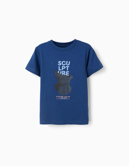 TSHIRT SS JERSEY, DARK BLUE, SMS