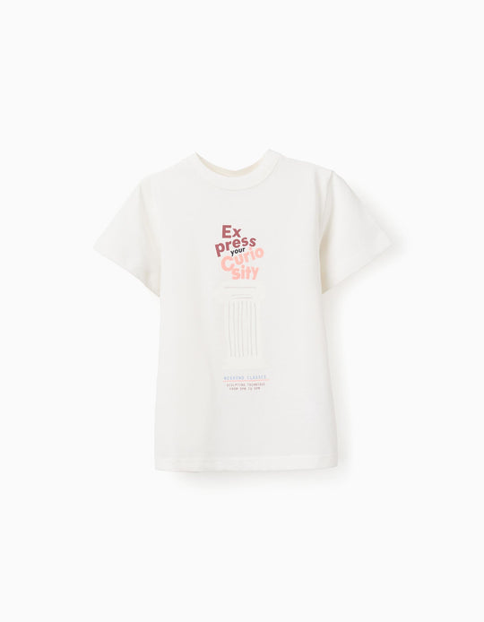 TSHIRT SS JERSEY For  BOY WHITE