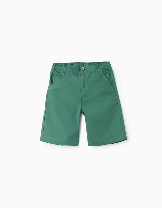 Shorts Poplin, Dark Green