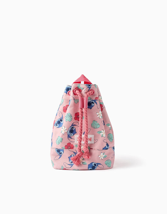 Stitch Bag With Shoulder Straps For Girls Pink