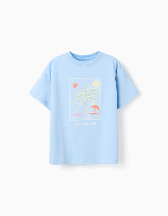 Tshirt Ss Jersey, Light Blue