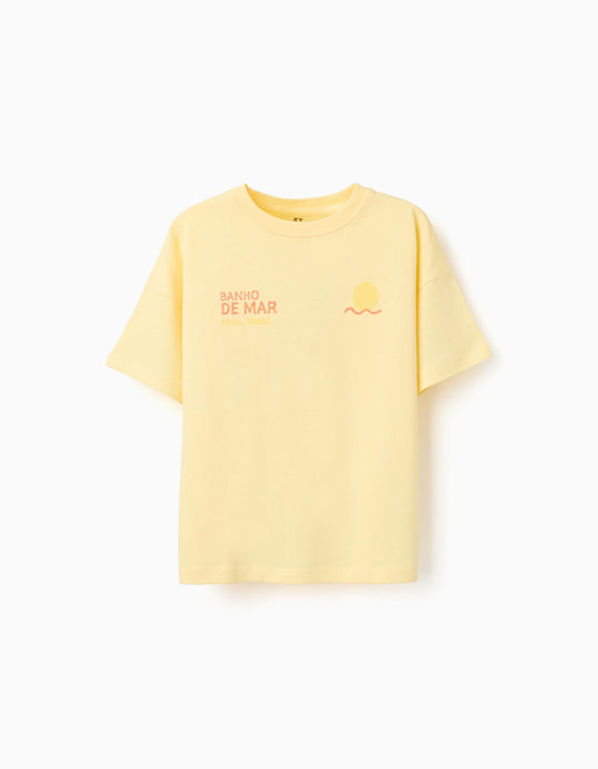 Tshirt Ss Jersey, Light Yellow