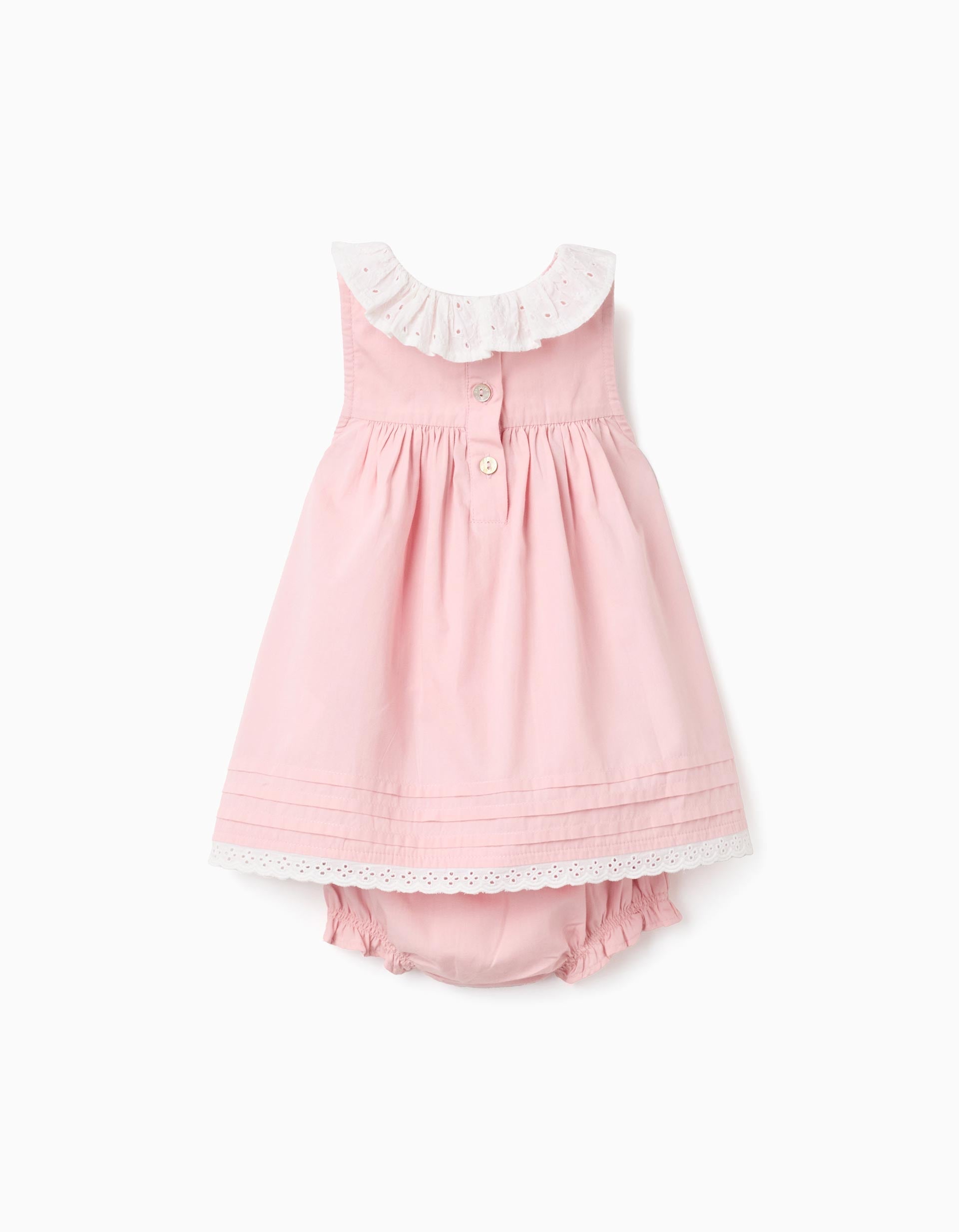 Pink Dress with Ruffles for Newborns  Pink