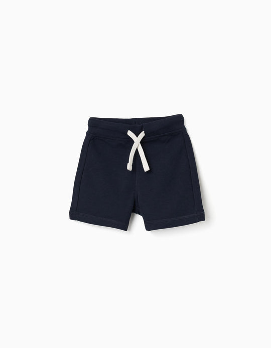 Shorts Fleece, Dark Blue