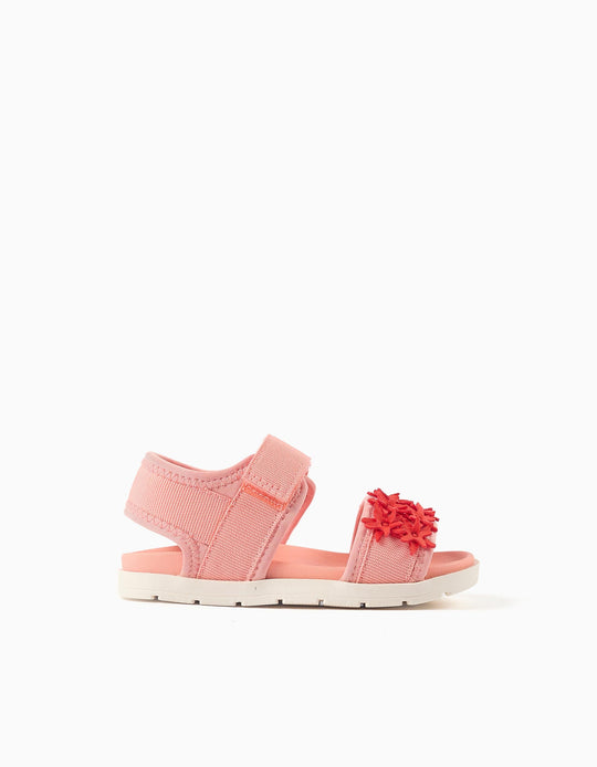 Sandal With Starfish, Light Coral