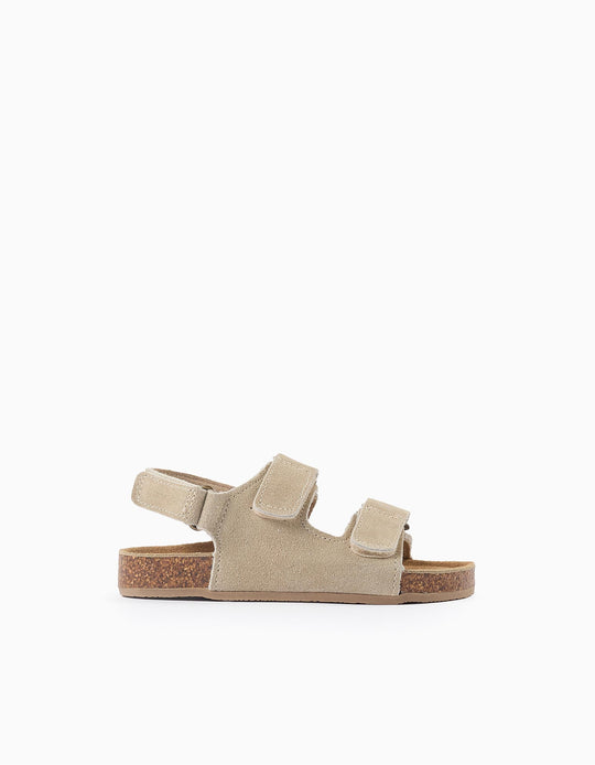 Cork Sandal Leather Light Beige