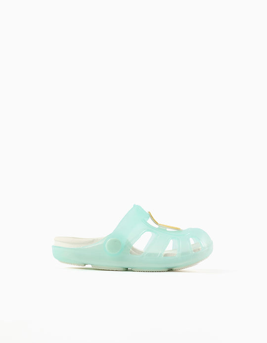 Rubber Clogs With Non Slip Sole For Babies And Girls Light Blue