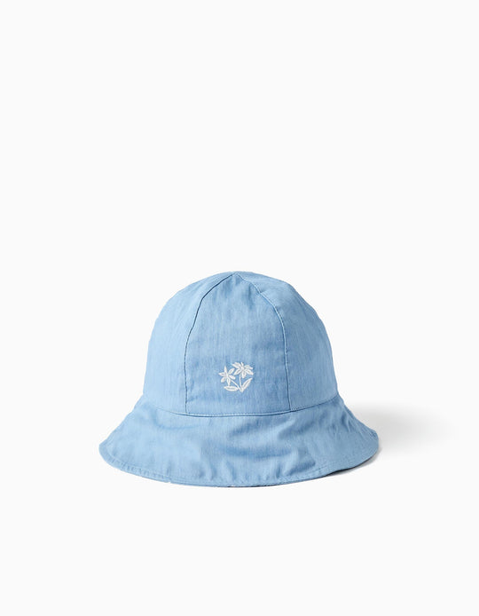 HAT COTTON For  GIRL LIGHT BLUE