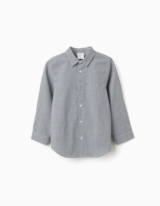 Shirt Ls Poplin, Dark Blue