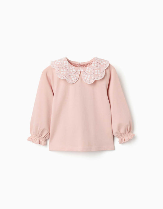 Ls Tshirt Jersey, Light Pink