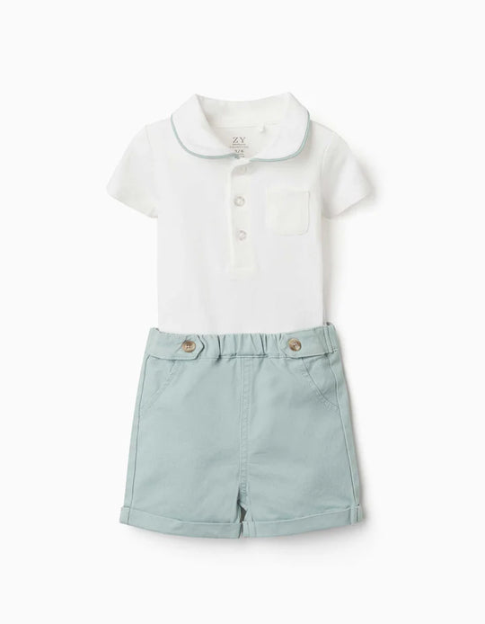 Set Body And Shorts, Light Green