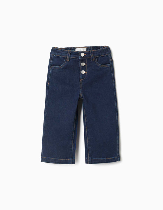 Pants Denim Wide, Dark Blue