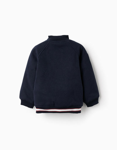 Padded Bomber Jacket for Boys Dark Blue | Saudi Arabia