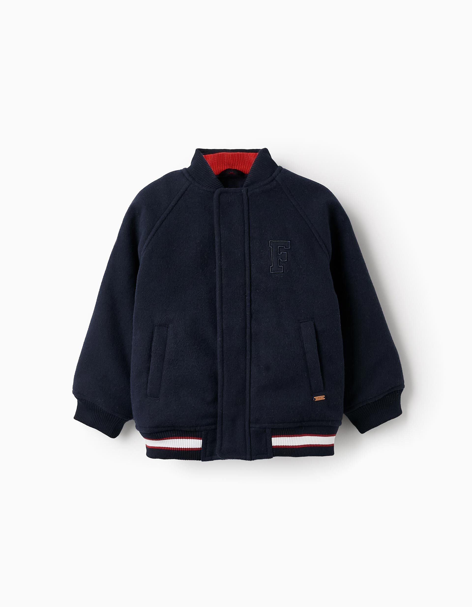 Padded Bomber Jacket for Boys Dark Blue | Saudi Arabia