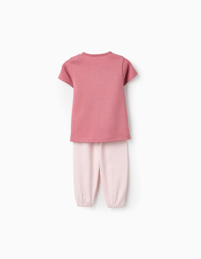 Cotton Pyjama for Baby Girls 'Heart', Pink | Saudi Arabia