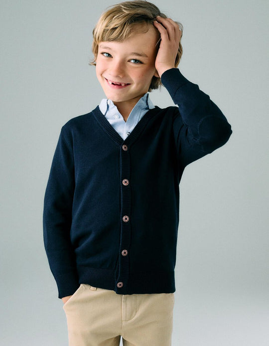 Cardigan for Boys 'B&S', Dark Blue