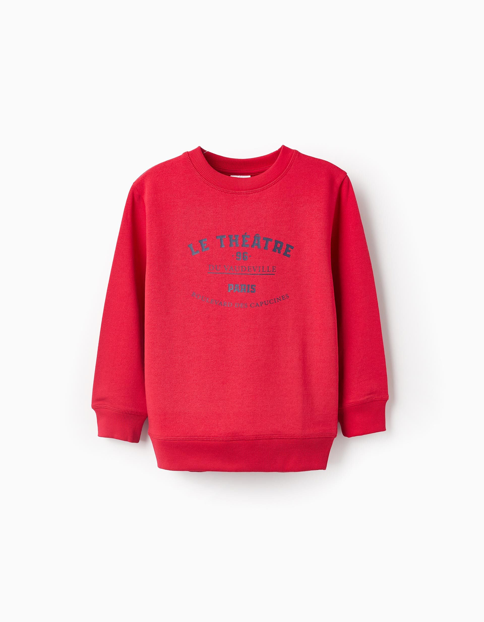 Printed Sweatshirt for Boys Paris', Red | Saudi Arabia