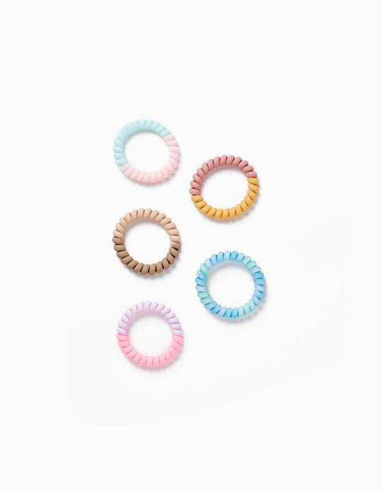 PACK OF 5 HAIR ELASTICS FOR BABY AND GIRL MULTICOLOUR
