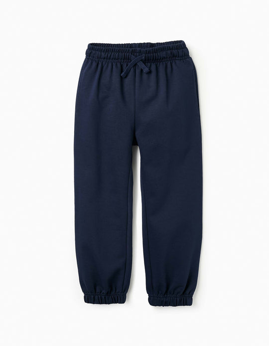 COTTON JOGGERS FOR GIRLS DARK BLUE